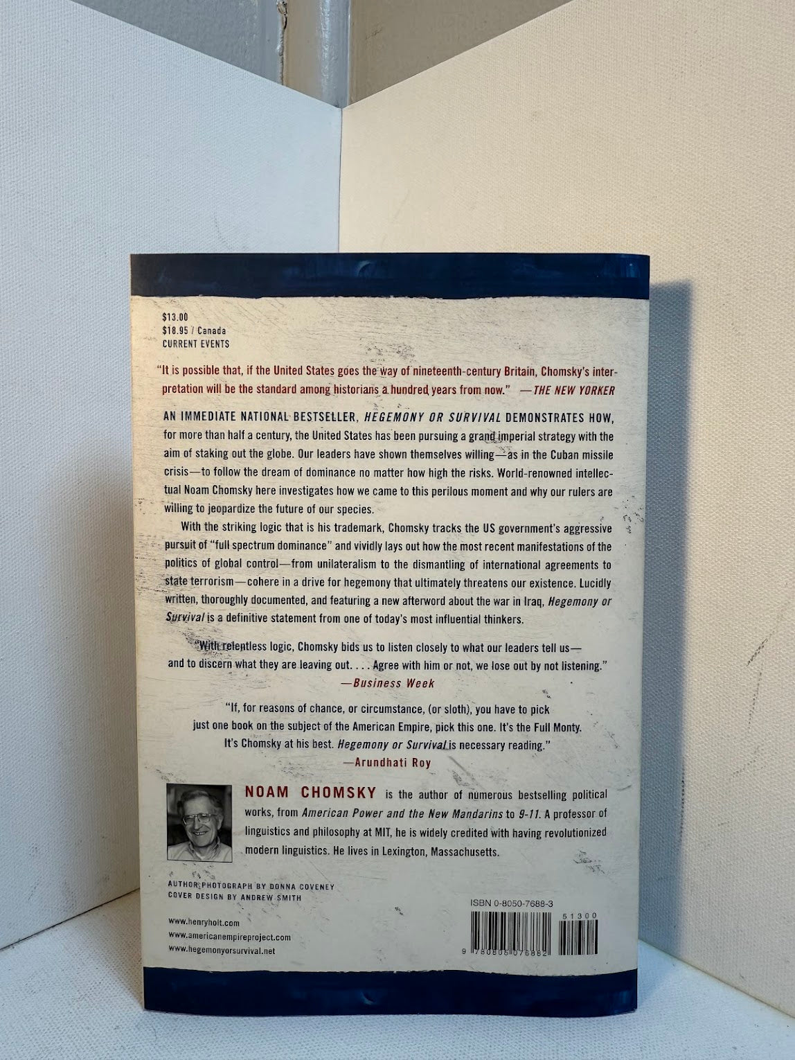 Hegemony or Survival by Noam Chomsky