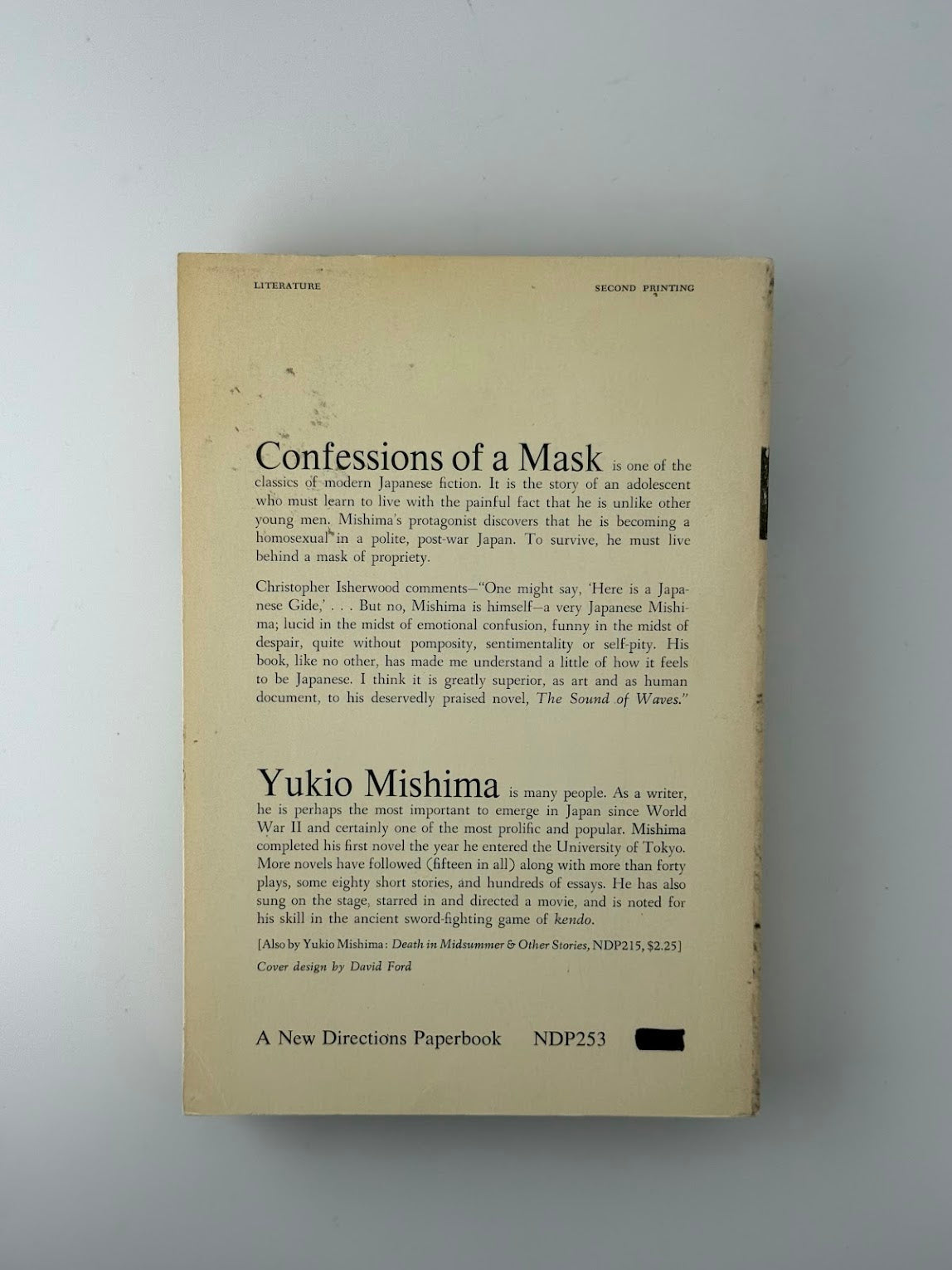 Confessions of a Mask by Yukio Mishima