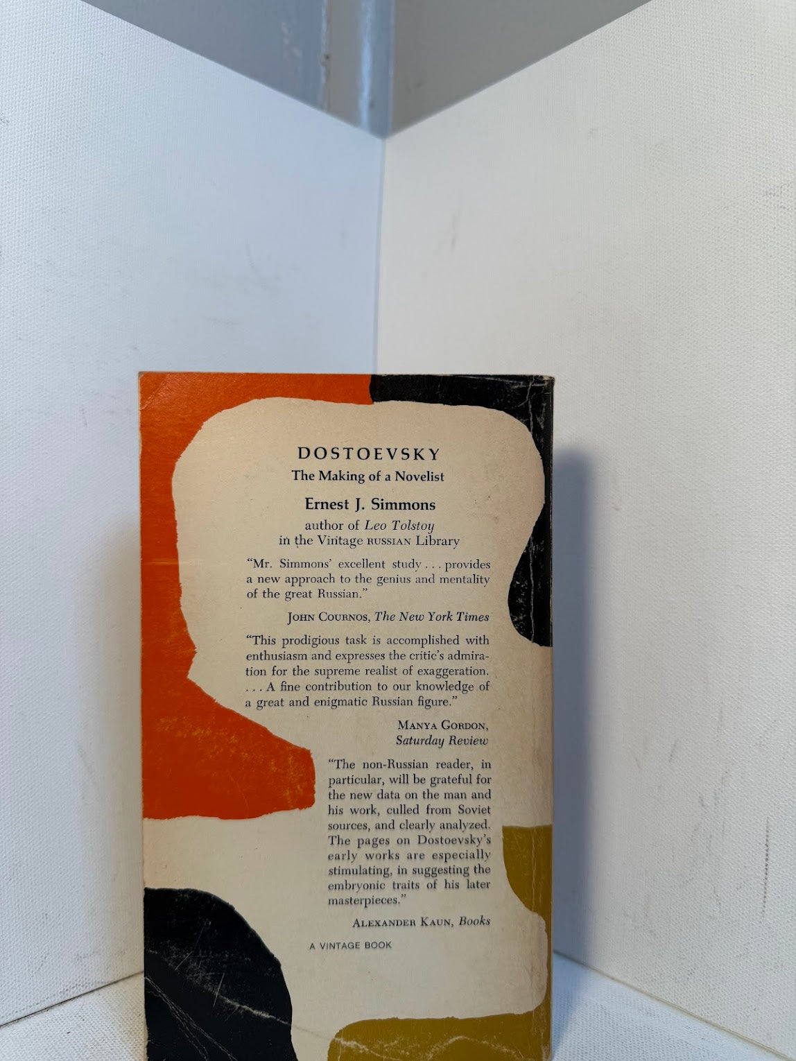 Dostoevsky - The Making of a Novelist by Ernest J. Simmons