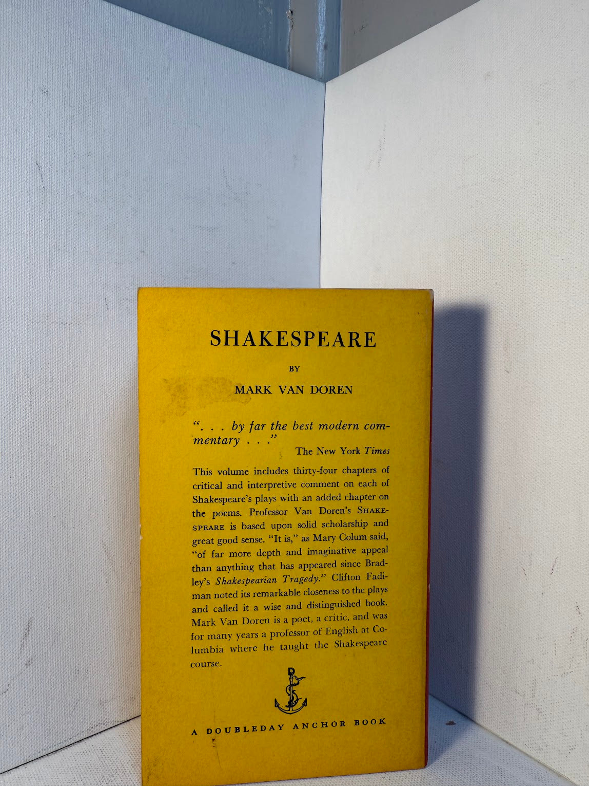 Shakespeare by Mark Van Doren
