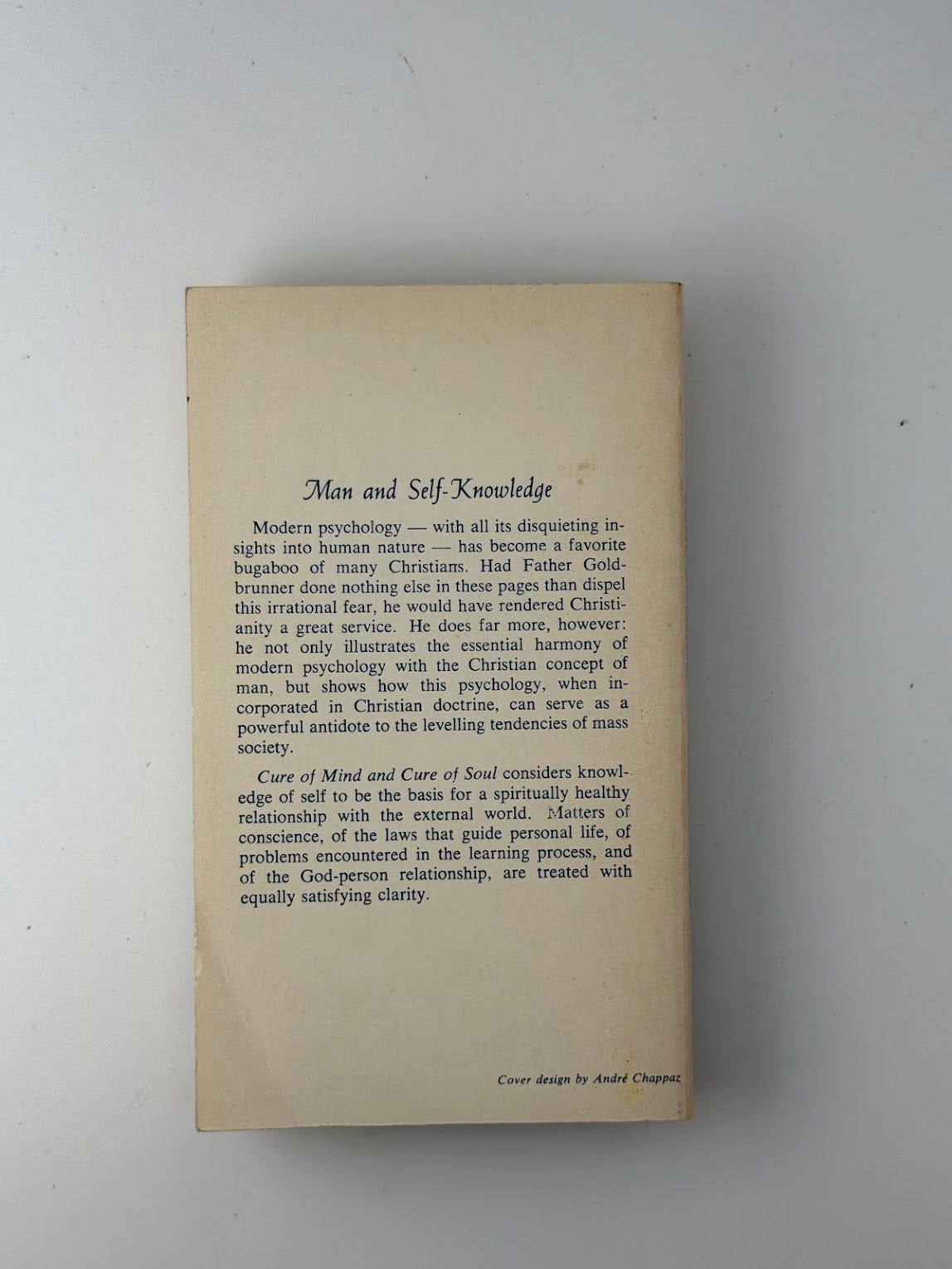 Cure of Mind and Cure of Soul by Josef Goldbrunner
