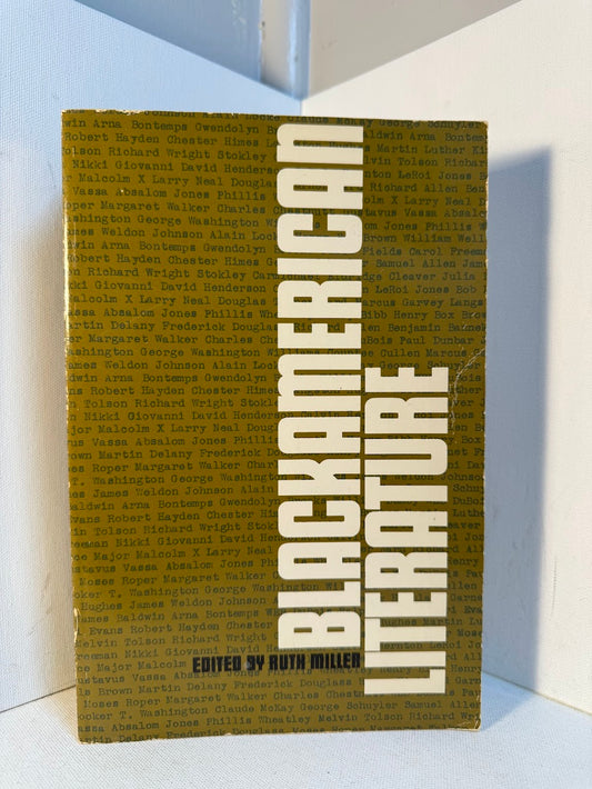 Black American Literature edited by Ruth Miller