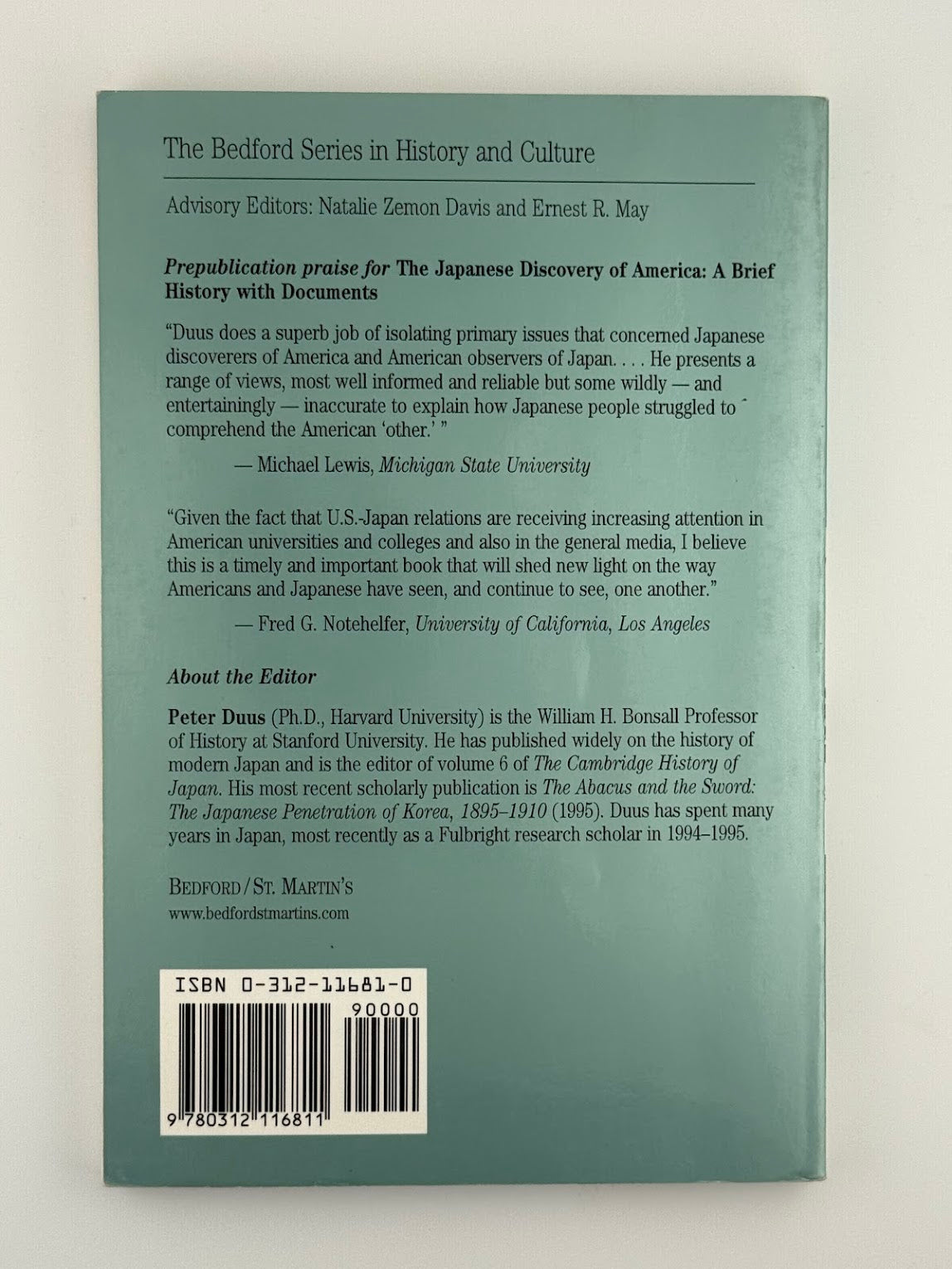 The Japanese Discovery of America by Peter Duus