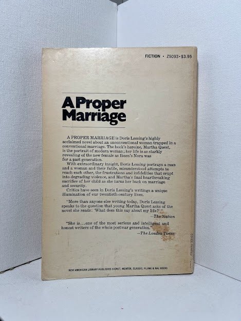 A Proper Marriage by Doris Lessing