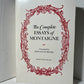 The Complete Essays of Montaigne