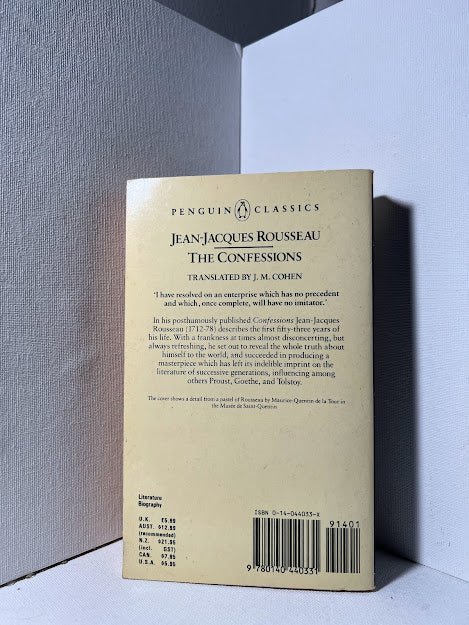 The Confessions by Jean Jacques Rousseau