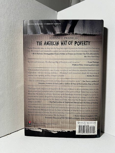 The American Way of Poverty by Sasha Abramsky