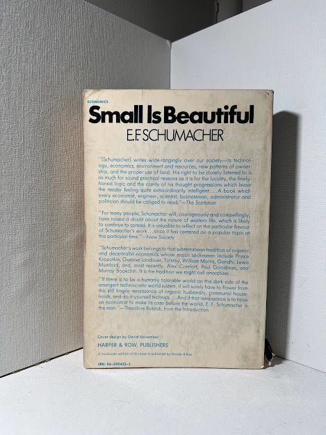 Small is Beautiful by E.F. Schumacher