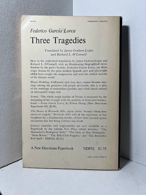 3 Tragedies by Federico Garcia Lorca