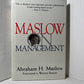 Maslow on Management by Abraham H. Maslow