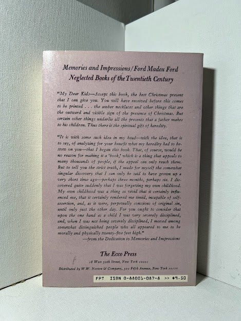 Memories & Impressions by Ford Maddox Ford