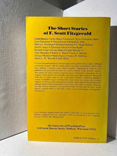 The Short Stories of F. Scott Fitzgerald edited by Jackson R. Bryer