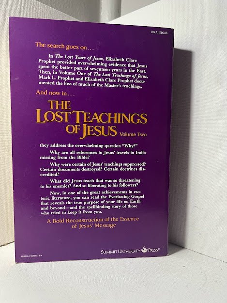 The Lost Teachings of Jesus by Mark and Elizabeth Prophet Volume 2